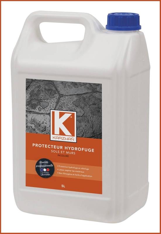 Protecteur hydrofuge spécial surface poreuse - Bidon de 5L - KARZHAÑ 58540